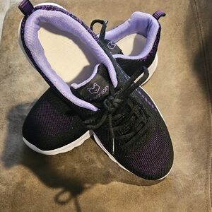 ORTHOFIT WOMENS 10 MED/ 41  Black and Purple SUPER COMFY Sneakers